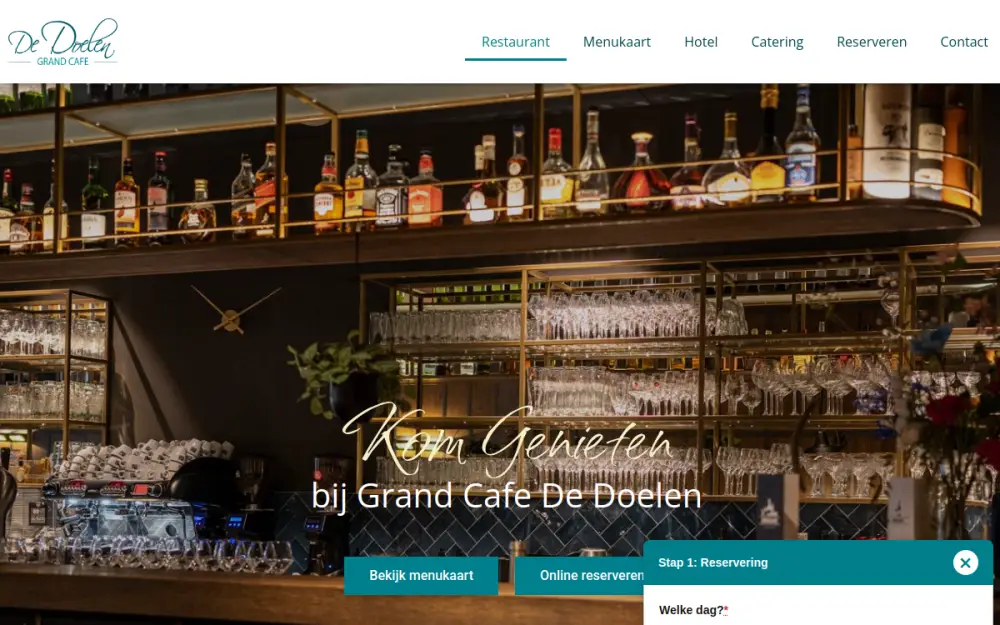 Website van De Doelen